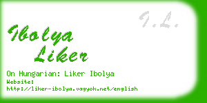 ibolya liker business card